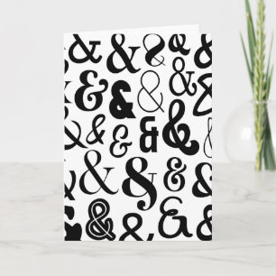 Cartão Ampersands