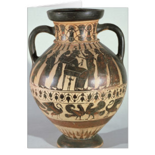 Cartão Amphora do Corinthian do sótão