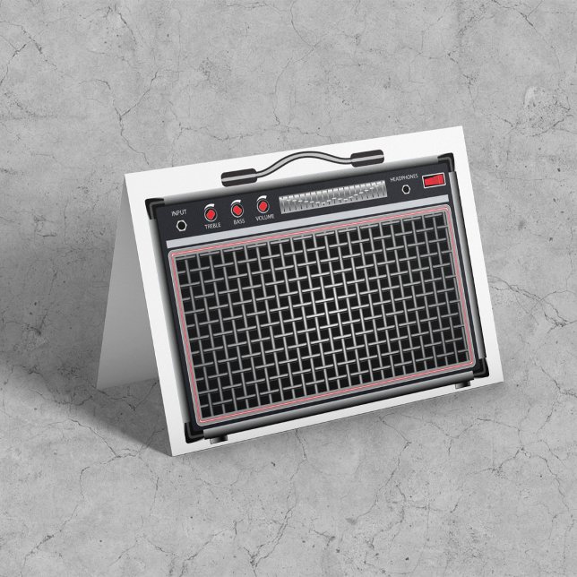 Cartão Amplificador de Violão Elétrico (Criador carregado)