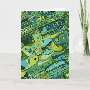 Cartão Amsterdam City Structure Map