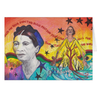 Cartão Amy Jacques Garvey, com envelope