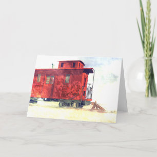 Cartão An abandoned caboose