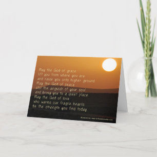 Cartão An inspiring prayer for those who are struggling