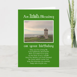 Cartão An Irish Blessing - Birthday Custom photo card