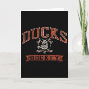 Cartão Anaheim Ducks Hockey Vintage Preto Nhl Licenciado