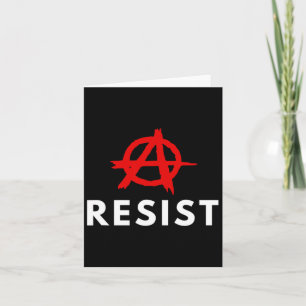 Cartão Anarquismo - Anarquista - Resistência