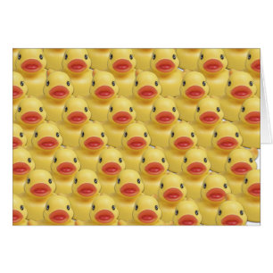 Cartão ANATIDAEPHOBIA - MEDO DOS PATOS!  Pato de borracha