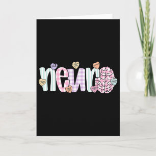 Cartão Anatomia Cérebro Neuro Enfermeira Dia dos Namorado