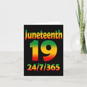 Cartão Ancestrais do Juneteenth Preto Africano Melanina 1