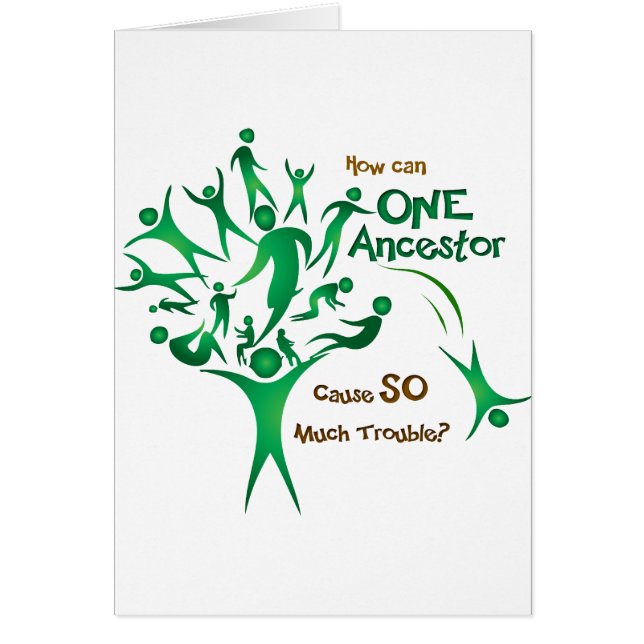 Cartão Ancestral da Árvore Um (Frente)