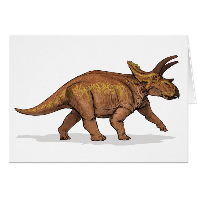 Cartão Anchiceratops - dinossauro cretáceo (Frente Horizontal)