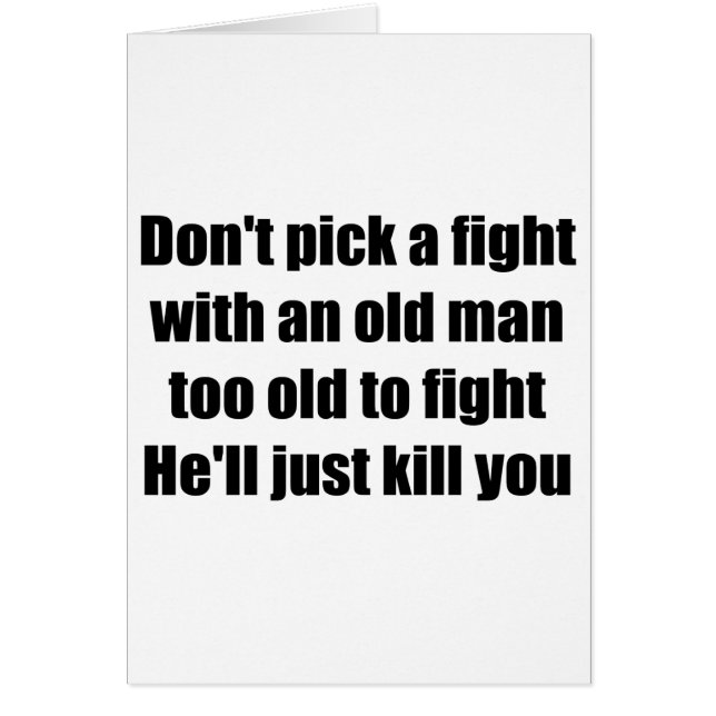 Cartão Ancião (Frente)