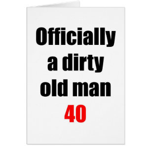 Cartão Ancião 40 sujo