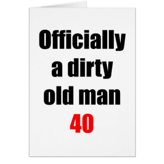 Cartão Ancião 40 sujo