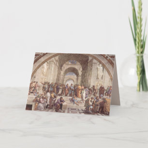 Cartão ancient art school greeting card