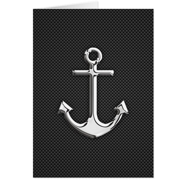 Cartão Âncora cromo em fibra de carbono (Frente)
