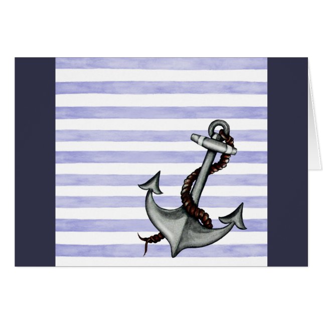 Cartão Âncora do navio náutico (Frente Horizontal)
