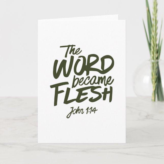 Cartão And the Word became Flesh 2 (Frente)