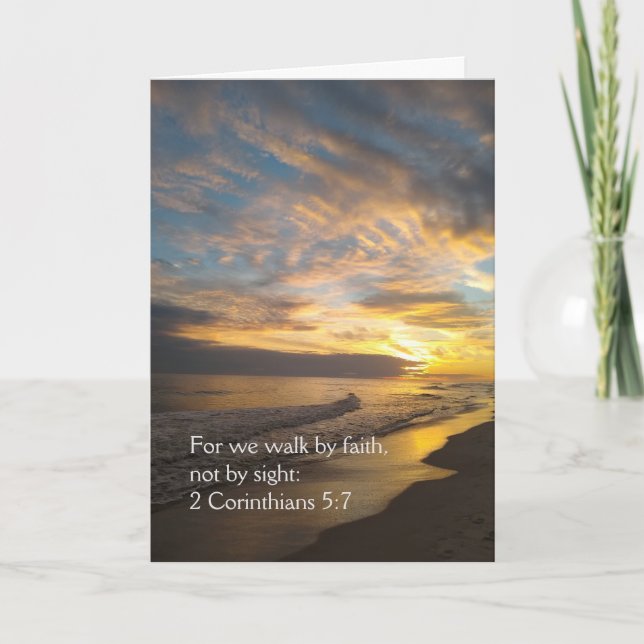 Cartão Andamos pela Fé (Frente)