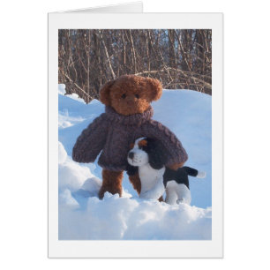 Cartão Andando o cão