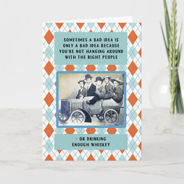 Cartão Andando por aí com o aniversário da Pessoas direit (Frente)