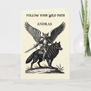 Cartão Andras As Asas Sobre o Selvagem
