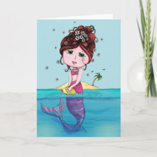 Cartão Andrea Mermaid Greeting Card
