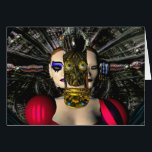 Cartão ANDROID XENIA SPACESHIP PILOT,Ficção científica<br><div class="desc">Um quadro colorido de animação do nosso filme de ciência ficção,  HYPERION WORLD,  está em curso. Android Nanotech - Xenia 05- aproxima-se de uma sala de dança misteriosa e surreal. Você pode ver os trechos do filme em andamento em: htttp://www.webalice.it/baldesign3dBulgan & Alessandro Lumini 3D design e animação Florence-Italy.</div>