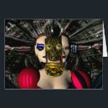 Cartão ANDROID XENIA SPACESHIP PILOT,Ficção científica<br><div class="desc">Um quadro colorido de animação do nosso filme de ciência ficção,  HYPERION WORLD,  está em curso. Android Nanotech - Xenia 05- aproxima-se de uma sala de dança misteriosa e surreal. Você pode ver os trechos do filme em andamento em: htttp://www.webalice.it/baldesign3dBulgan & Alessandro Lumini 3D design e animação Florence-Italy.</div>