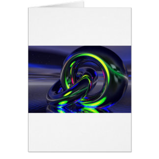 Cartão anéis azuis