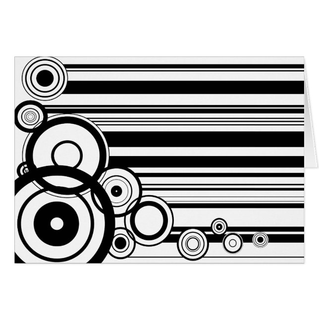 Cartão Anéis e faixas (Frente Horizontal)