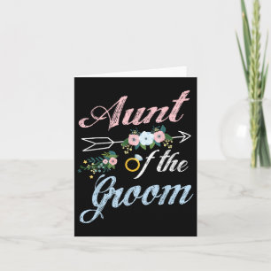 Cartão Anel De Casamento E Flores Tia Do Sobrinho Do Groo