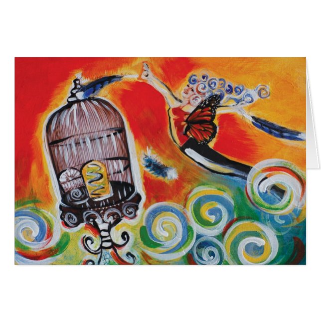 Cartão Anel de fogo (Frente horizontal)