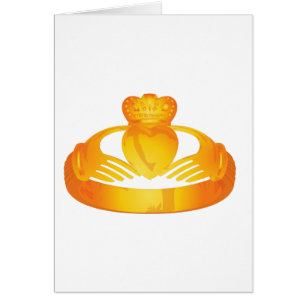 Cartão anel de punho dourado