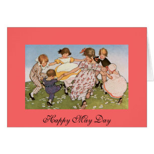 Cartão Anel em torno do vintage de Rosey