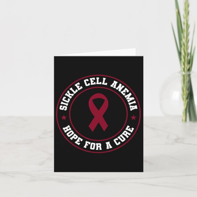 Cartão Anemia de Células Falsiformes Células Guerreiro Ce (Frente)