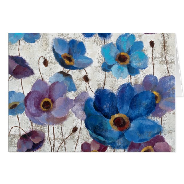 Cartão Anêmonas corajosas (Frente Horizontal)