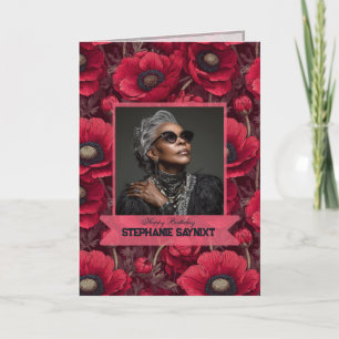 Cartão Anêmonas Inspiraram 18º Aniversário Personalizado