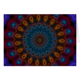 Cartão Anemone Kaleidoscope Mandala