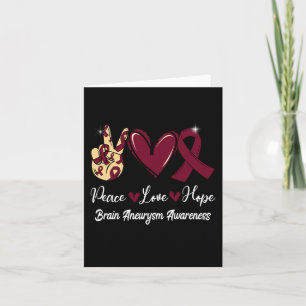 Cartão Aneurisma Cérebro Consciência Paz Amor Esperança B