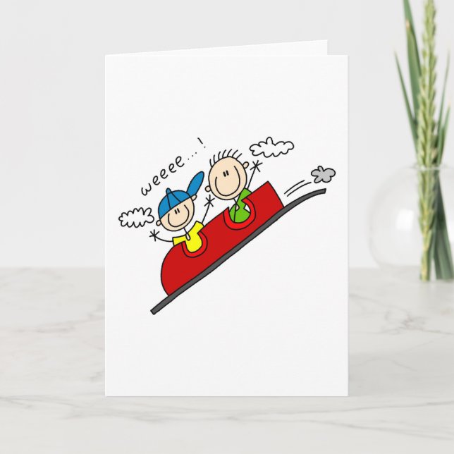 Cartão Anexando A Placa Rollercoaster (Frente)