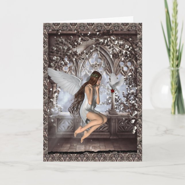 Cartão Angel e a Dove (Frente)