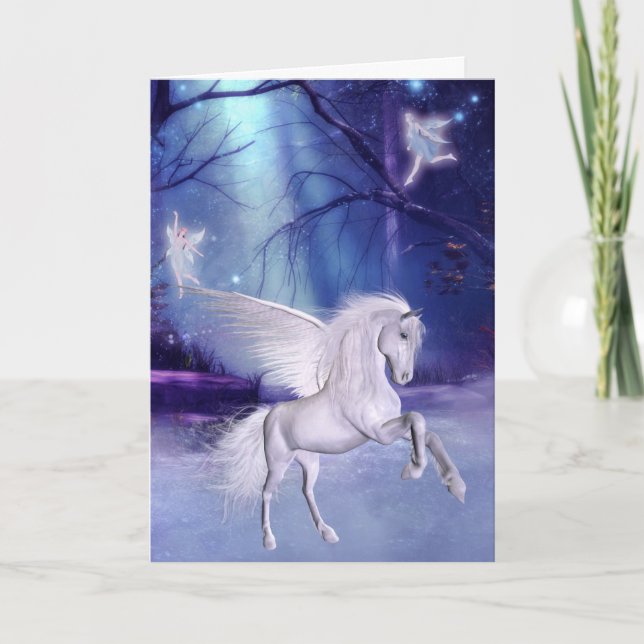 Cartão Angel Horse Card Fantasy (Frente)