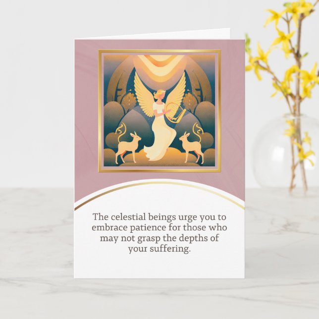 Cartão angel message egypt  happy birthday (Flor Amarela)