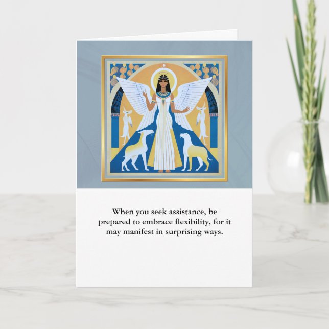 Cartão angel message egypt  happy birthday (Frente)