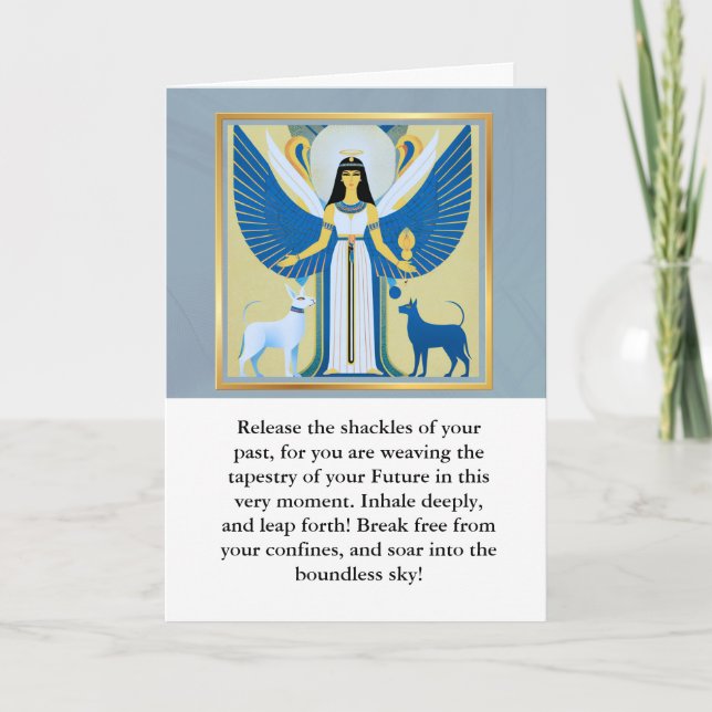 Cartão angel message egypt  happy birthday (Frente)