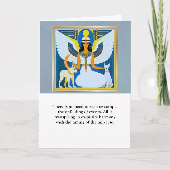 Cartão angel message egypt  happy birthday (Frente)