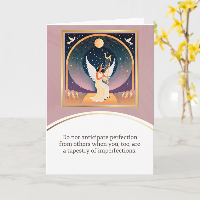 Cartão angel message egypt  happy birthday (Flor Amarela)