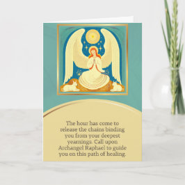 Cartão angel message happy birthday