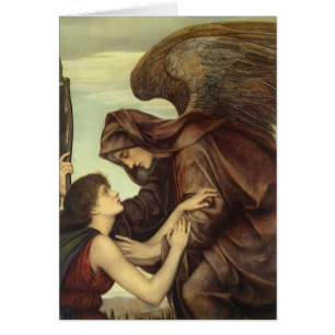 Cartão Angel of Death por Evelyn De Morgan